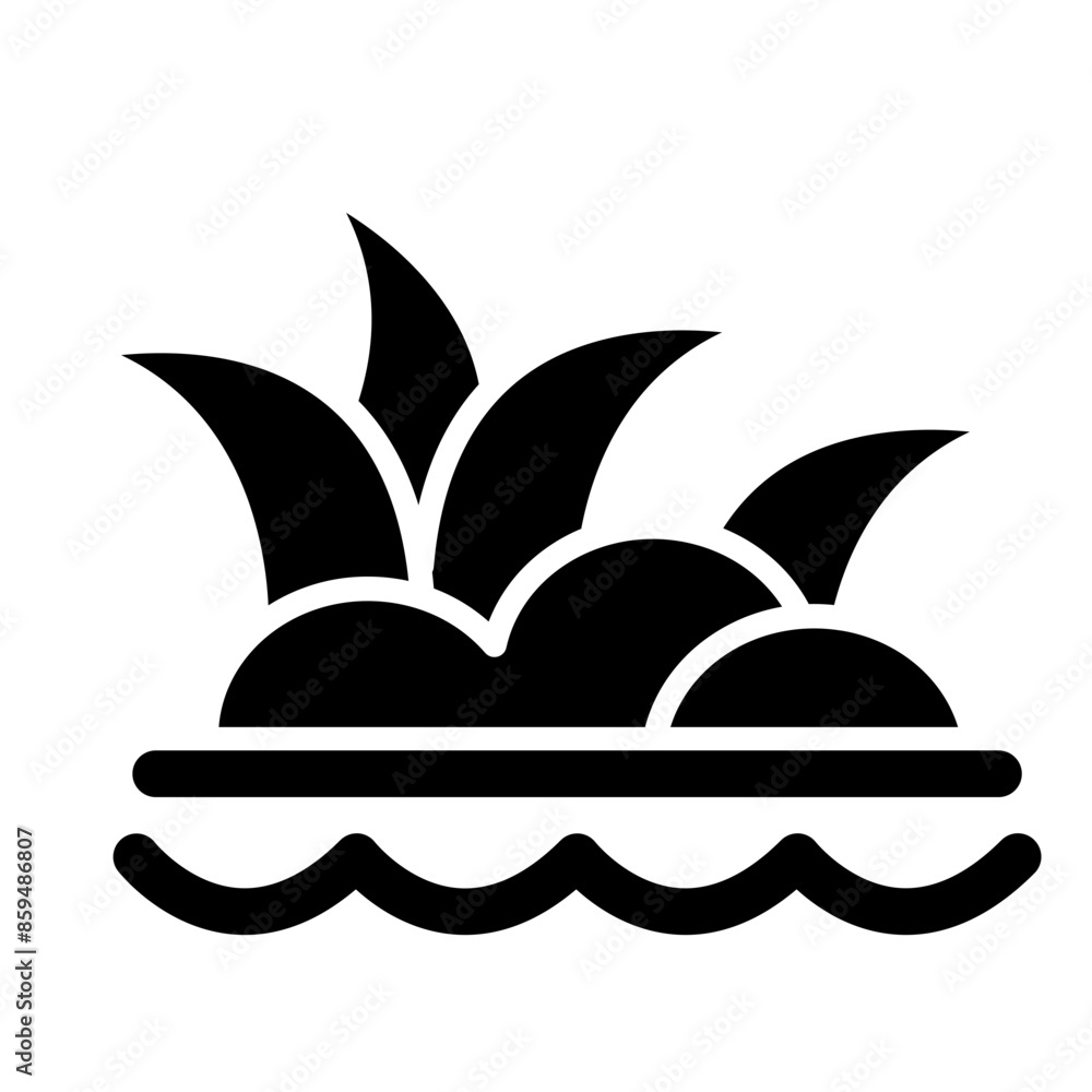 Marsh Vector Glyph Icon Marsh Vector Glyph Icon