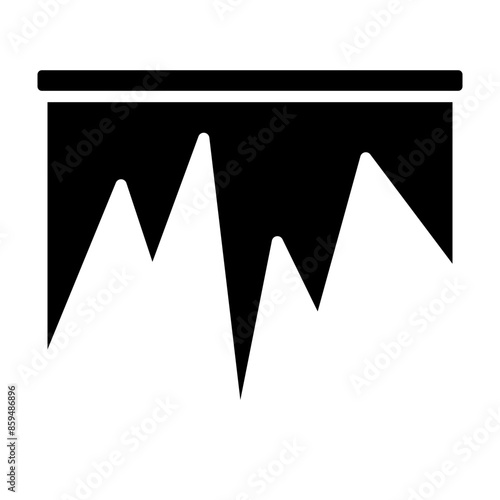 Stalagmite Vector Glyph Icon