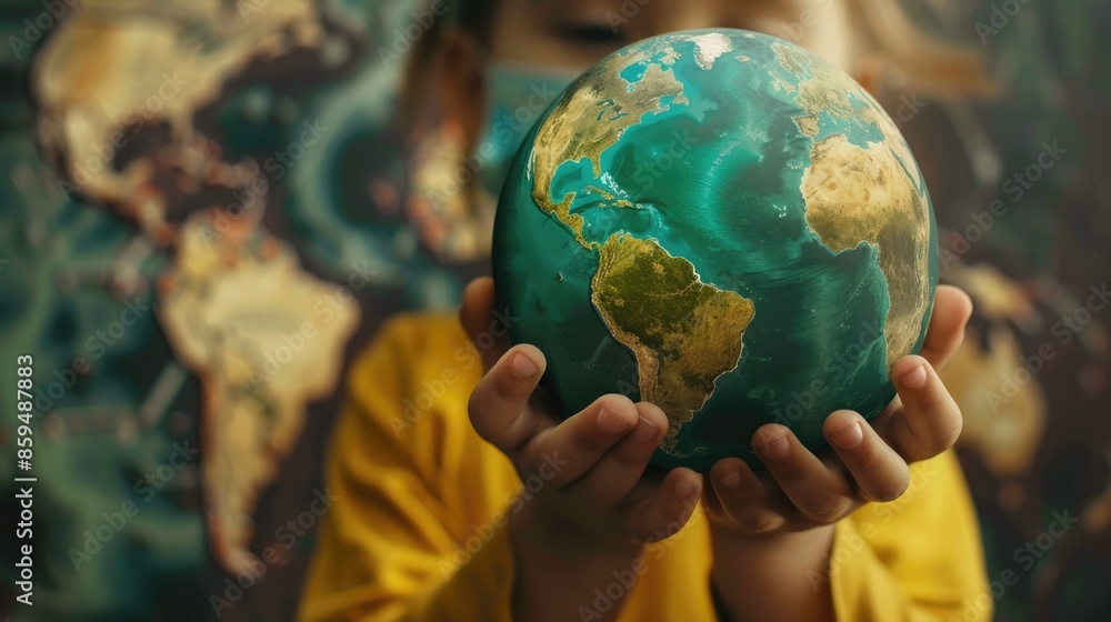 Child s Hands Shielding World from COVID 19 Child s Hands Shielding World from COVID 19