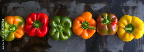 1. Assorted colorful bell peppers
