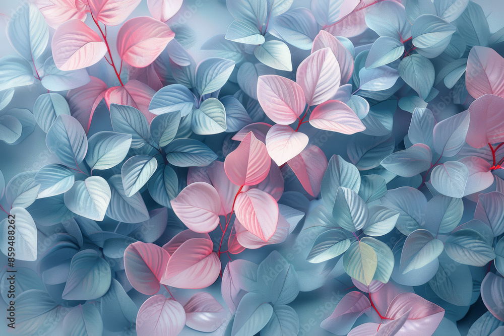 A close up of a blue and pink flower with a pink stem A close up of a blue and pink flower with a pink stem