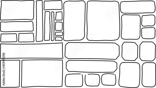 Cadres planche de bande dessinée