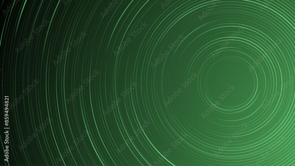 Circle wavy geometric abstract background with green lines. Rounded lines pattern. Futuristic minimalist gradient texture. Suit for banner, brochure, card, cover, flyer, poster, website. Circle wavy geometric abstract background with green lines. Rounded lines pattern. Futuristic minimalist gradient texture. Suit for banner, brochure, card, cover, flyer, poster, website.