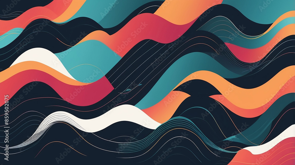 Abstract Geometric Patterns Horizontal Line Background Abstract Geometric Patterns Horizontal Line Background