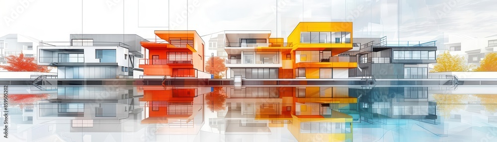 Budget overview flat design side view cost planning water color Triadic Color Scheme Budget overview flat design side view cost planning water color Triadic Color Scheme