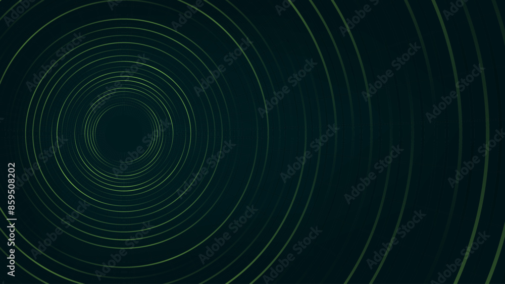 Abstract dark green background. Glowing wave circle lines concept. Swirl circular lines element. Vector illustration. Suite for banner, web, print designs. Abstract dark green background. Glowing wave circle lines concept. Swirl circular lines element. Vector illustration. Suite for banner, web, print designs.