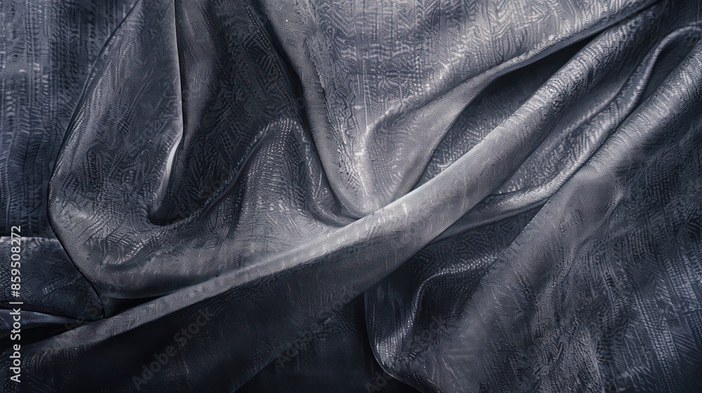 Fototapeta premium Moonstone Grey Abstract Texture with Gradient and Ombre Effects, Elegant and Modern Fabric Design with Sleek and Sophisticated Aesthetic