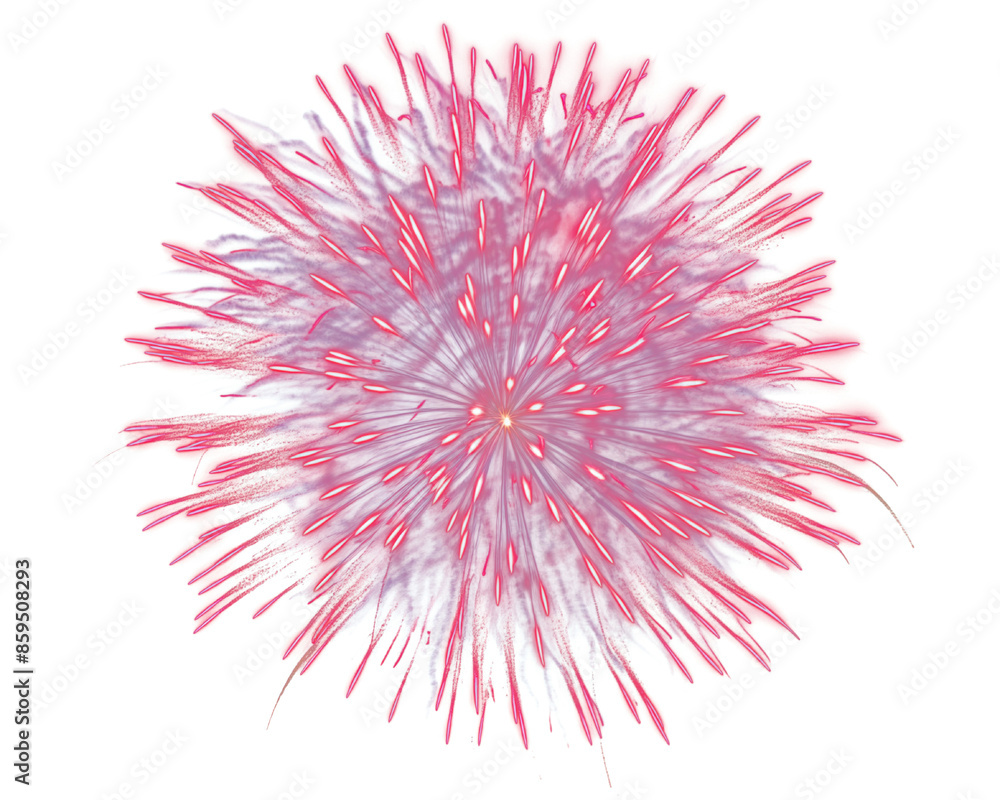 Obraz premium A vibrant explosion of colors illuminating the dark night sky, showcasing a dazzling fireworks display