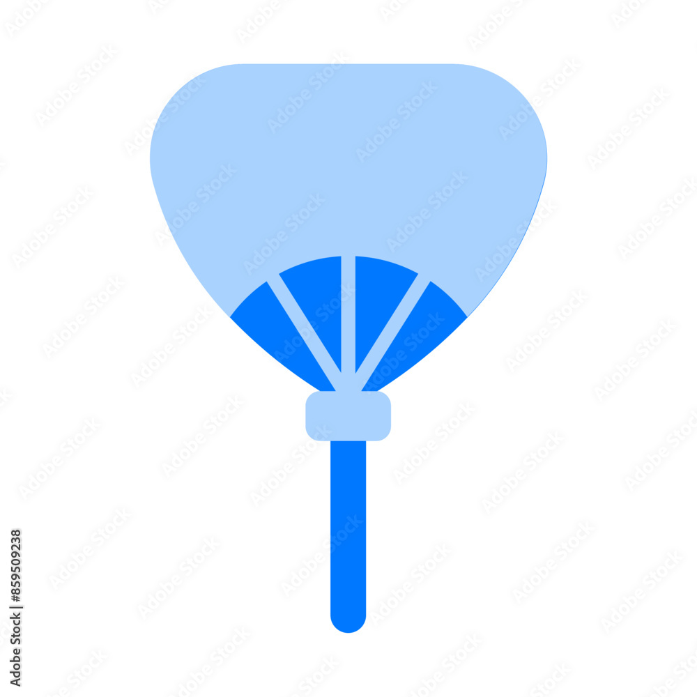 Japanese Fan Blue Flat Japanese Fan Blue Flat