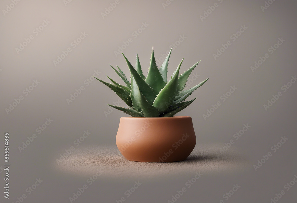 Aloe bush in a clay pot isolated on transparent background Aloe bush in a clay pot isolated on transparent background