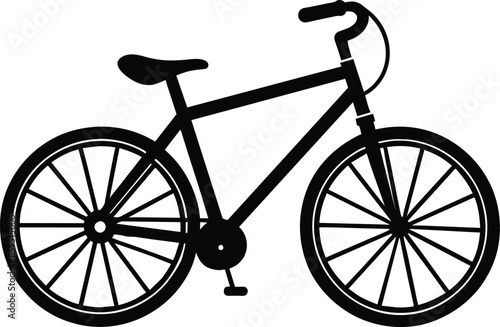 Minimal bicycle vector art Design