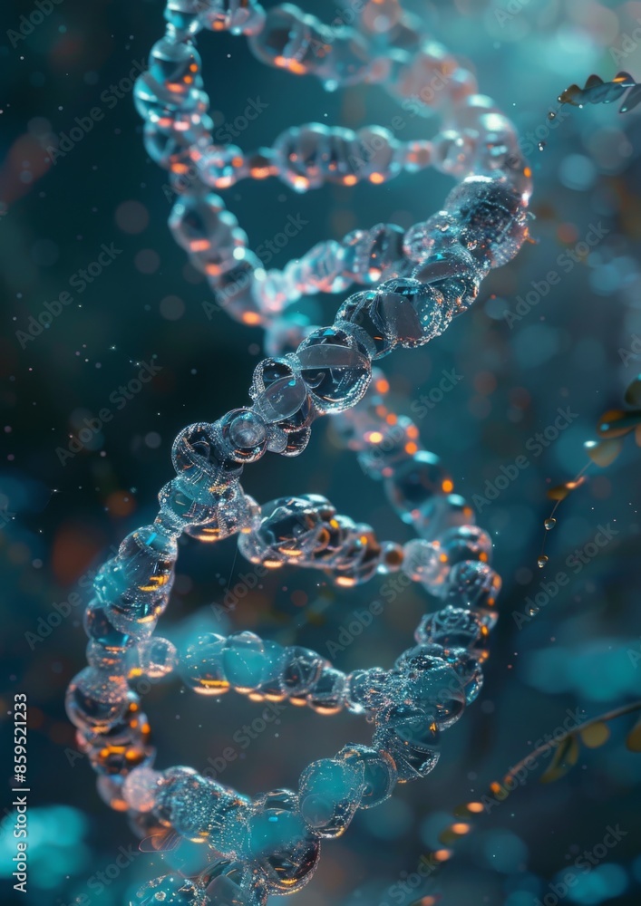 Detail of dna in human body, healthcare concept. Generative AI. Detail of dna in human body, healthcare concept. Generative AI.