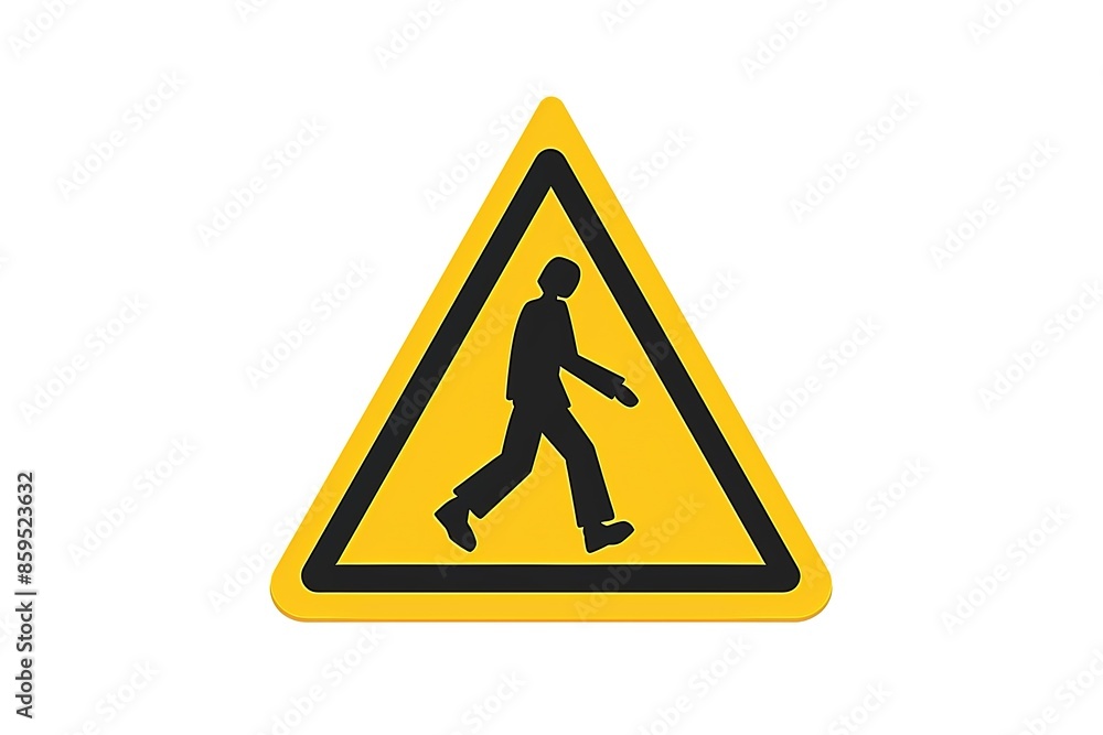 ISO Watch Your Step triangle yellow sign vector. ISO Watch Your Step triangle yellow sign vector.