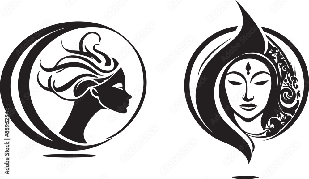 Fototapeta premium yoga vector icon vector art 