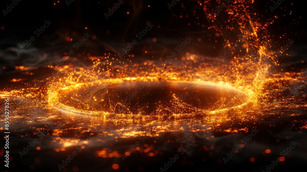 An abstract depiction of a fiery, glowing ring surrounded by sparkles, creating an aura of intense energy and mystery, against a dark, enchanting background. An abstract depiction of a fiery, glowing ring surrounded by sparkles, creating an aura of intense energy and mystery, against a dark, enchanting background.