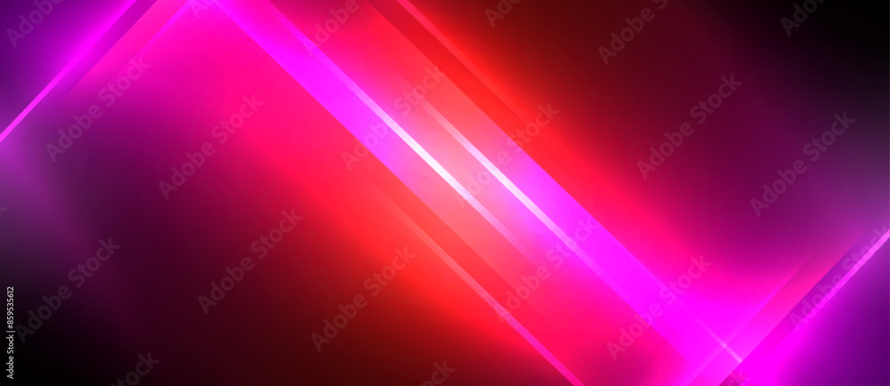Neon dynamic diagonal light rays background. Techno digital geometric concept design for wallpaper, banner, presentation, background Neon dynamic diagonal light rays background. Techno digital geometric concept design for wallpaper, banner, presentation, background