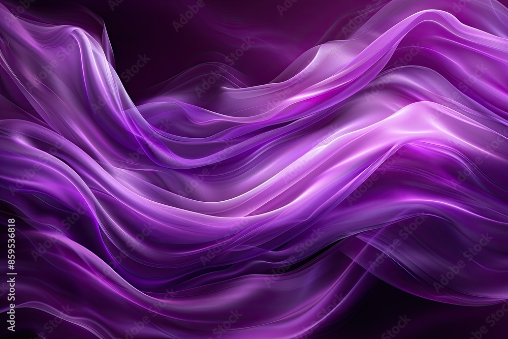 A purple wave with a purple background. The wave is flowing and has a lot of movement A purple wave with a purple background. The wave is flowing and has a lot of movement