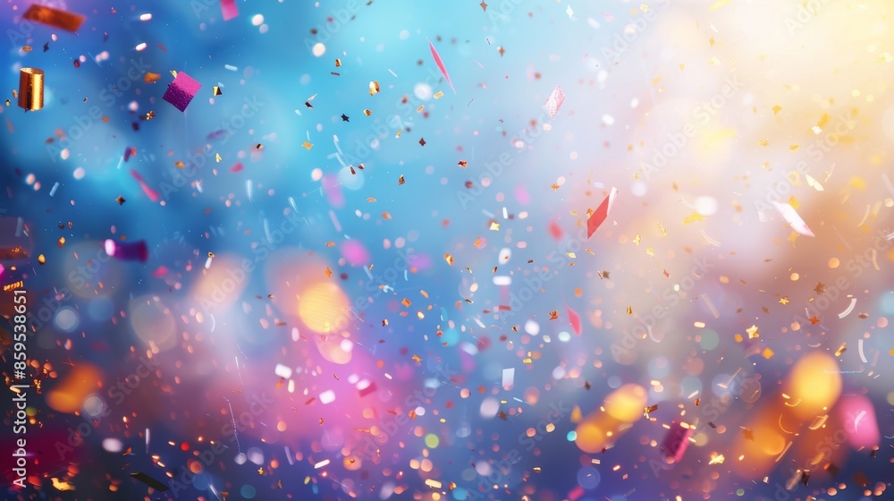 Joyous celebration atmosphere captured with blank area for adding text Joyous celebration atmosphere captured with blank area for adding text