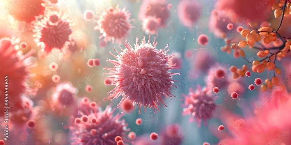 3D Visualization of Basophils Releasing Histamine in an Allergic