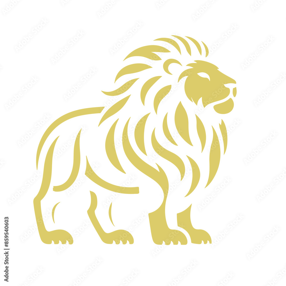 A lion silhouette vector design A lion silhouette vector design