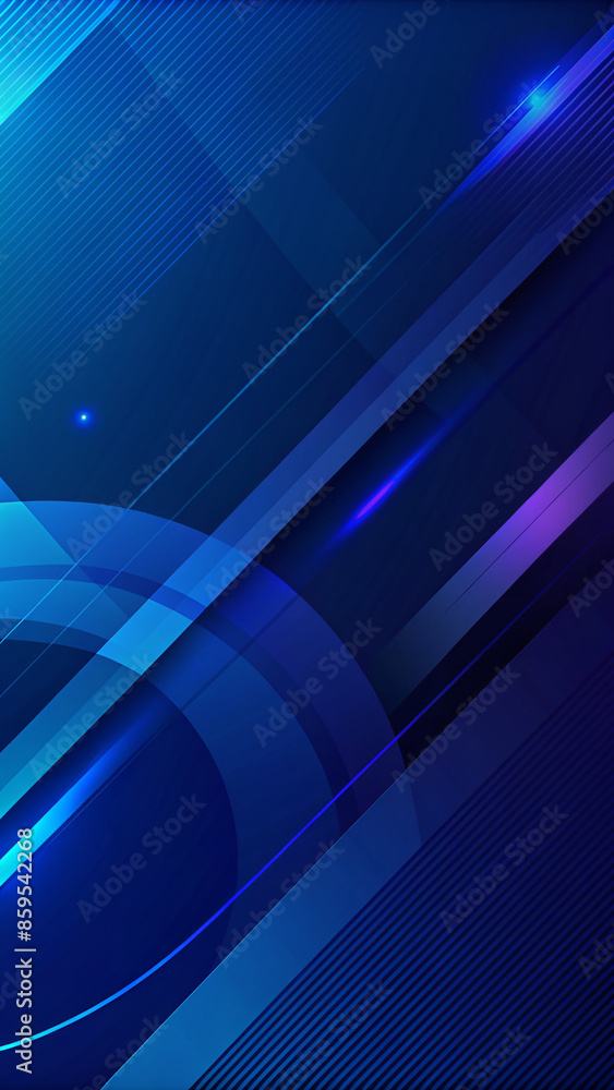 Obraz premium Modern dark blue background with abstract shapes dynamic