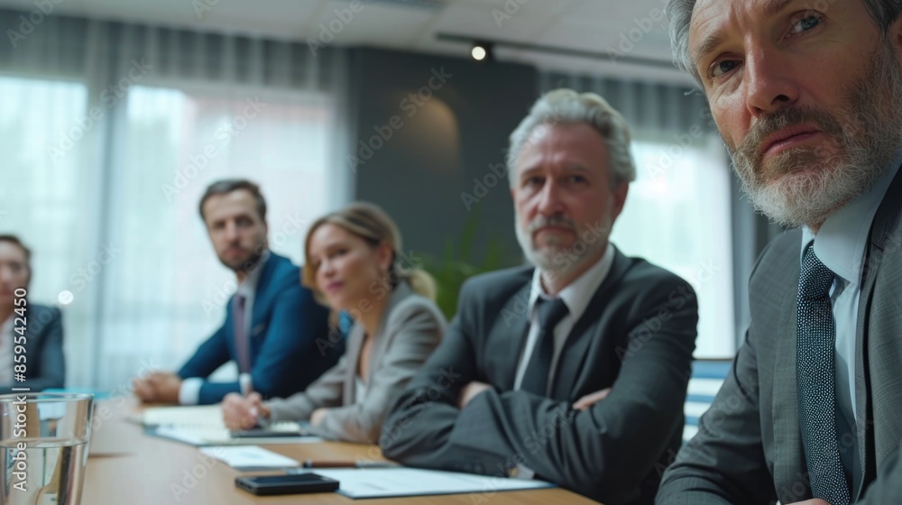 People gathered around a table discussing something, potentially a business meeting or social gathering People gathered around a table discussing something, potentially a business meeting or social gathering