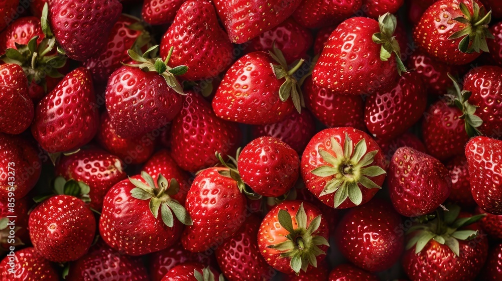 Background of a heap of fresh strawberries Nutritious fruits Background of a heap of fresh strawberries Nutritious fruits