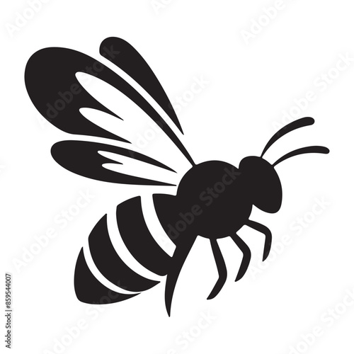 A Cute Bee Vector and Illustration