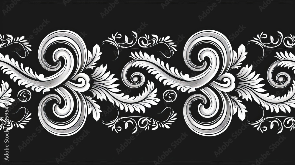 Ancient Greek meander pattern, black and white, classical, sketch ...