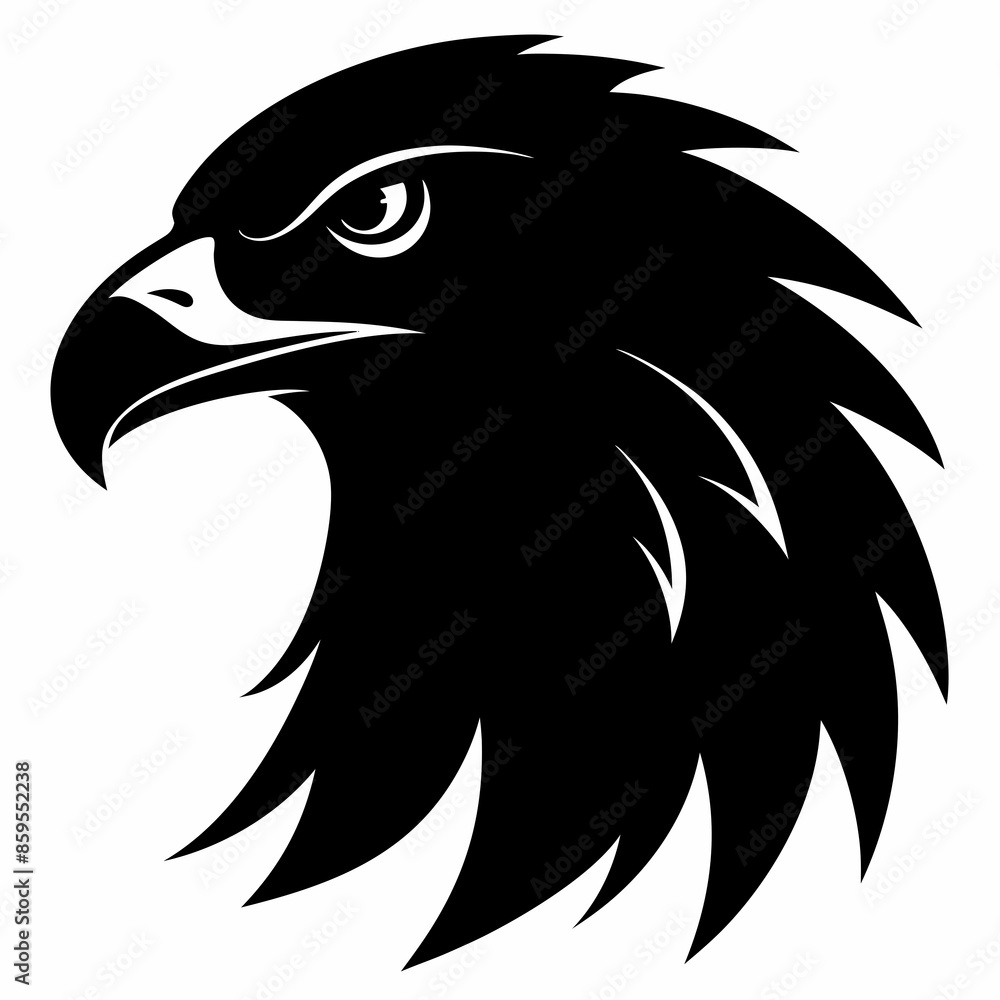 Obraz premium eagle head vector illustration