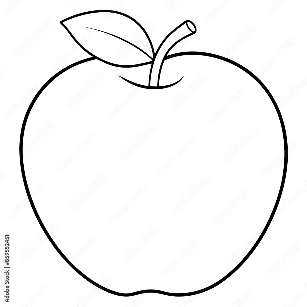 apple on a white background