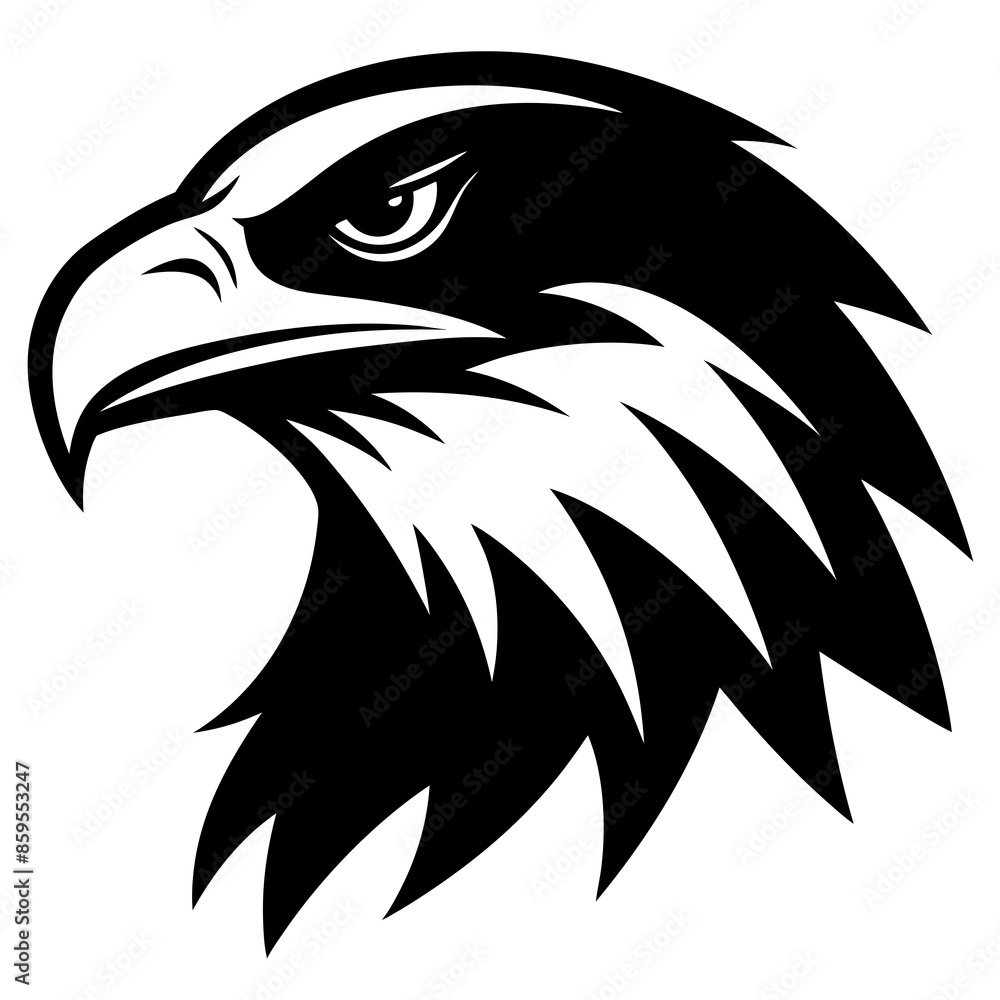 Obraz premium eagle head vector illustration