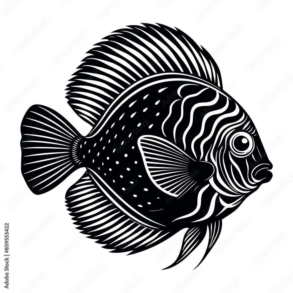 discus fish silhouette vector illustration Design on a white background
discus fish silhouette vector illustration Design on a white background