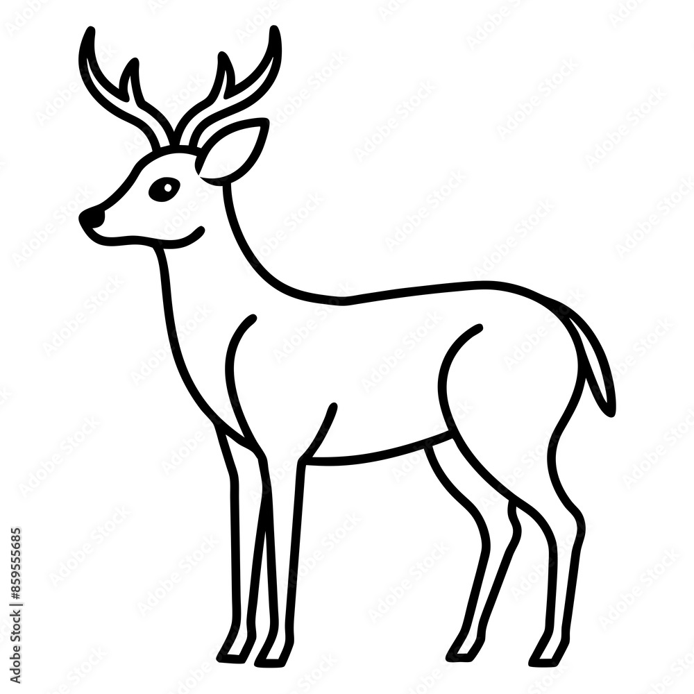 silhouette of a deer silhouette of a deer
