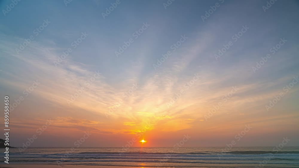 Time lapse the sky is painted with shades of yellow oranges
and the clouds are highlighted with a soft golden hue,
making them look like fluffy blankets of color floating above the sea surface.
Time lapse the sky is painted with shades of yellow oranges
and the clouds are highlighted with a soft golden hue,
making them look like fluffy blankets of color floating above the sea surface.