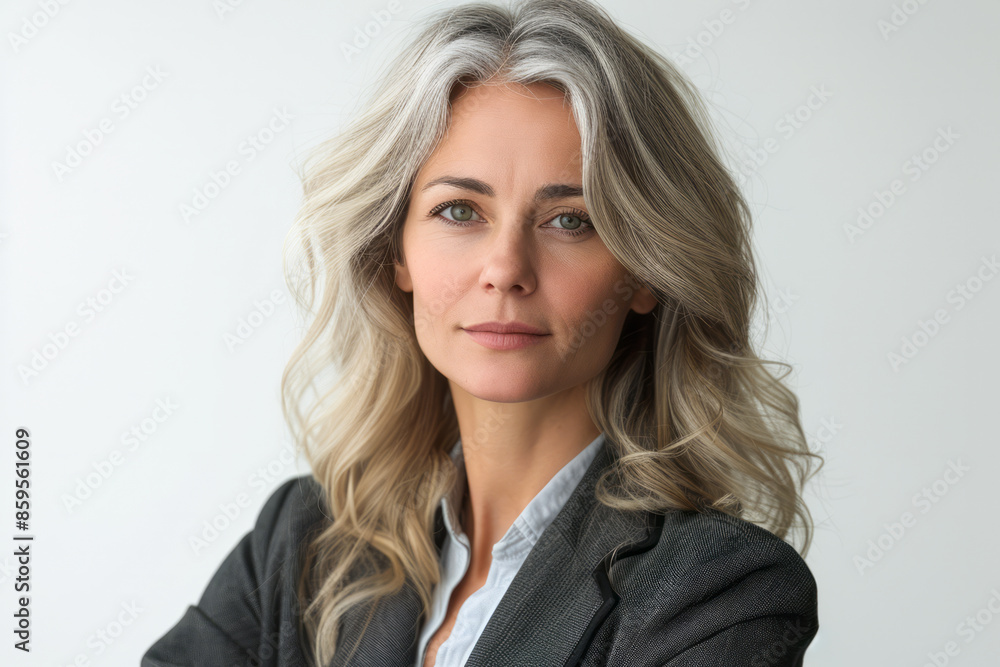 Professional businesswoman with a laptop, isolated on white background, Professional businesswoman with a laptop, isolated on white background,