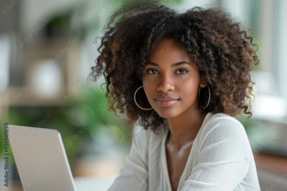 Female entrepreneur on a laptop, isolated on a white background, Female entrepreneur on a laptop, isolated on a white background,