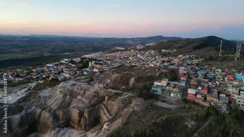 Spectacular aerial drone footage of a Brazilian town, São Thomé das Letras, Brazil