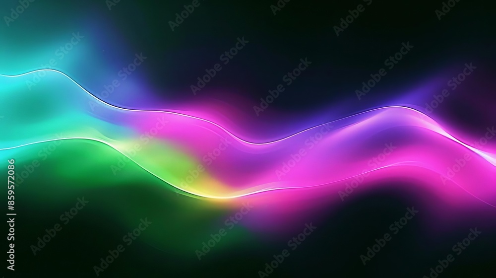 A dynamic wave of bright colors flowing against a dark backdrop, reminiscent of an aurora A dynamic wave of bright colors flowing against a dark backdrop, reminiscent of an aurora