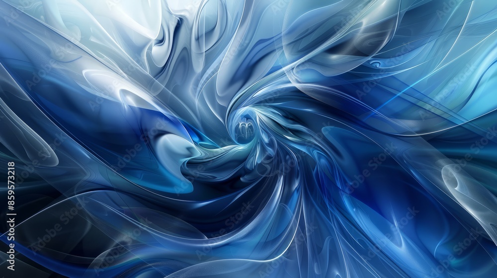 Design a technology-inspired abstract background in shades of blue hyper realistic Design a technology-inspired abstract background in shades of blue hyper realistic