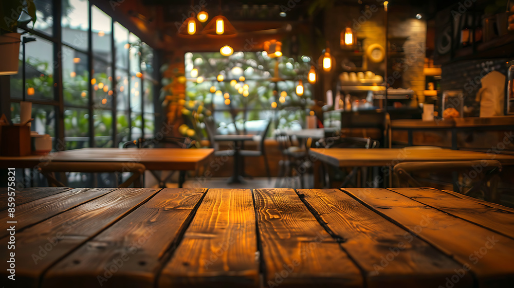 Coffee Shop Wooden Table Coffee Shop Wooden Table