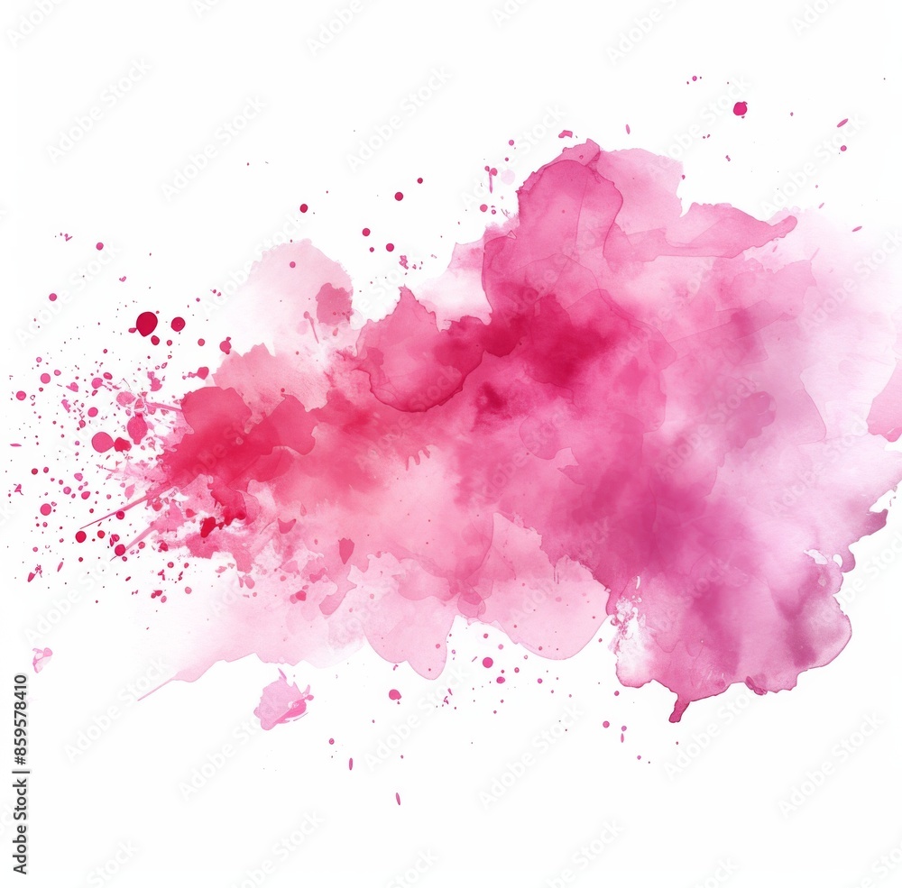Pink watercolor paint splash art abstract texture background with blot design stain ink spot. Pink watercolor paint splash art abstract texture background with blot design stain ink spot.
