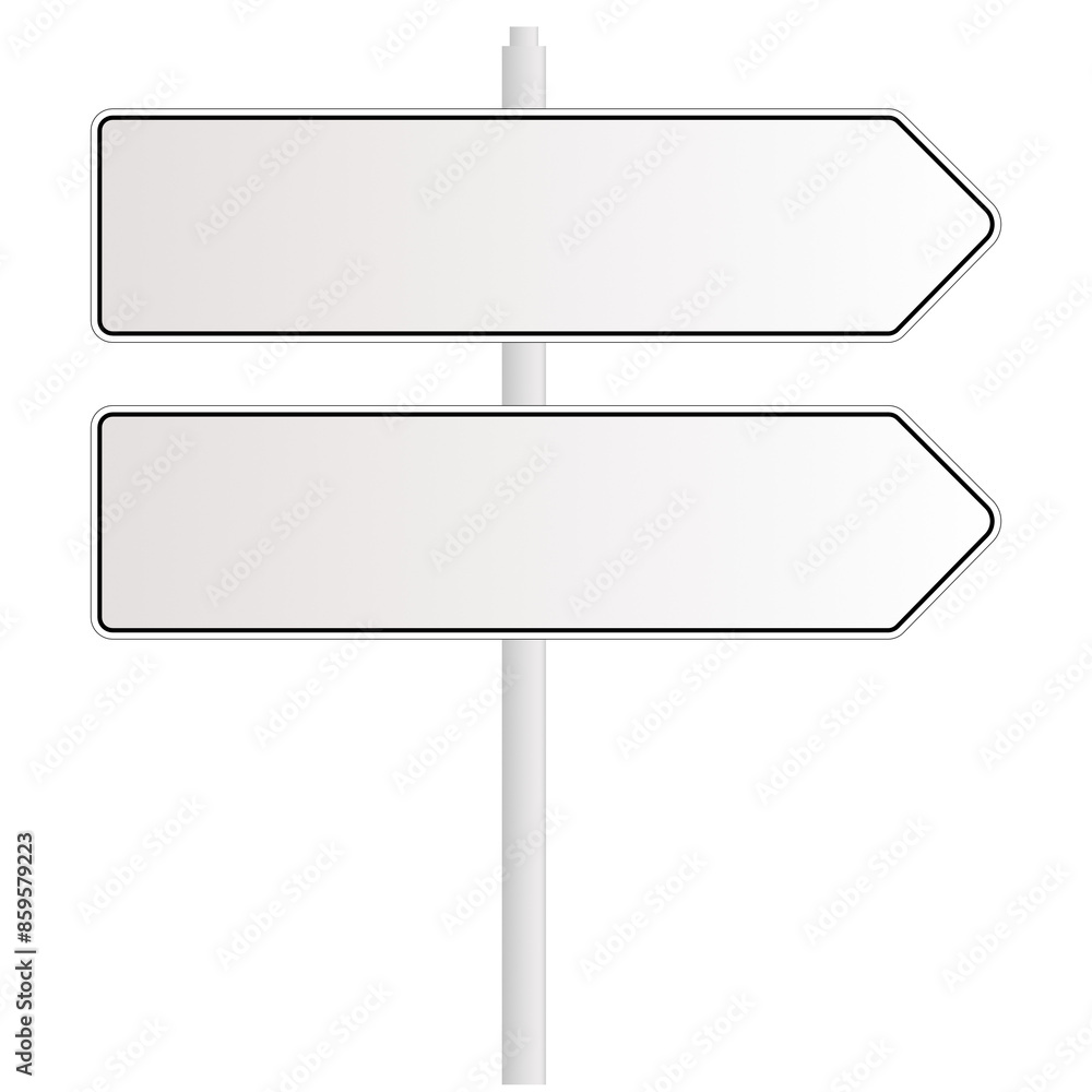 Blank traffic sign isolated on white/transparent background. Blank traffic sign isolated on white/transparent background.