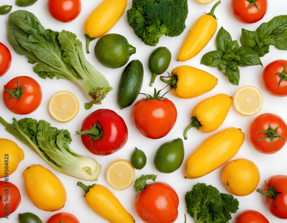 A Colorful Array of Fresh Vegetables A Colorful Array of Fresh Vegetables