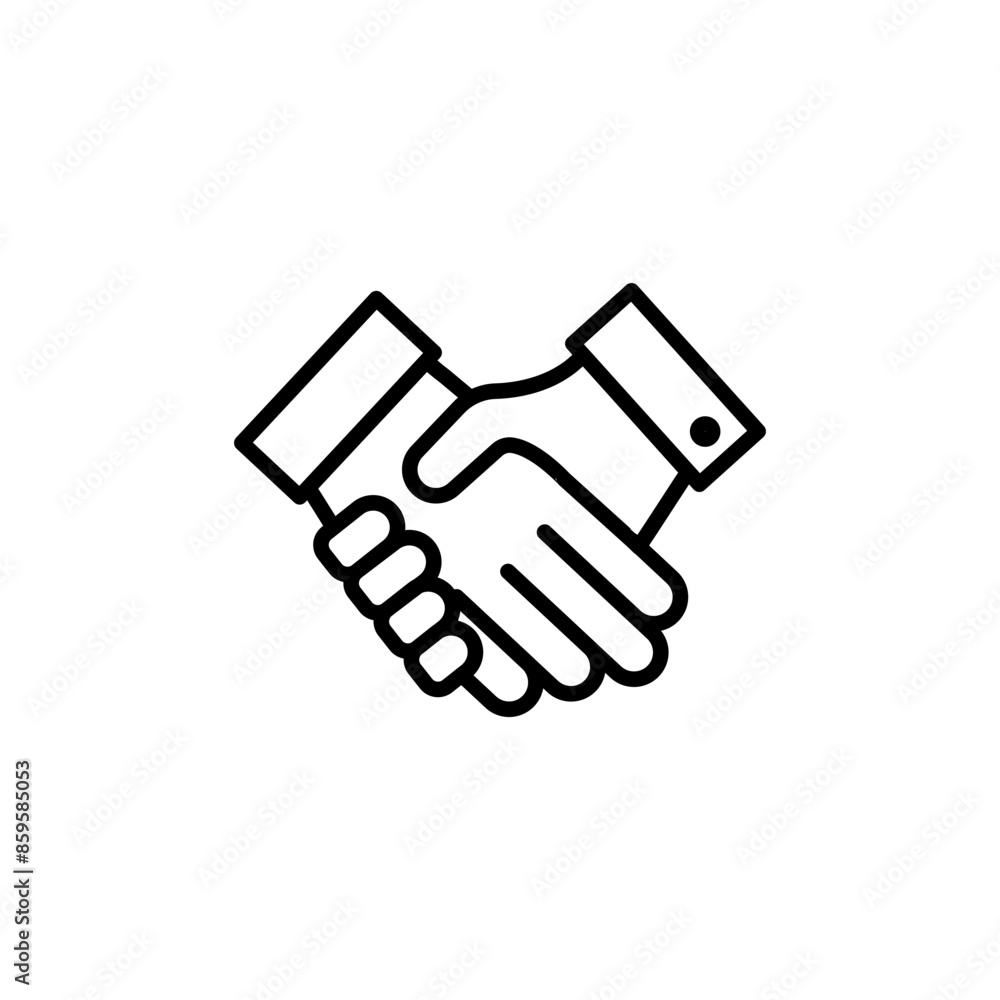 Business Handshake Icon Perfect for Partnership and Agreements Business Handshake Icon Perfect for Partnership and Agreements