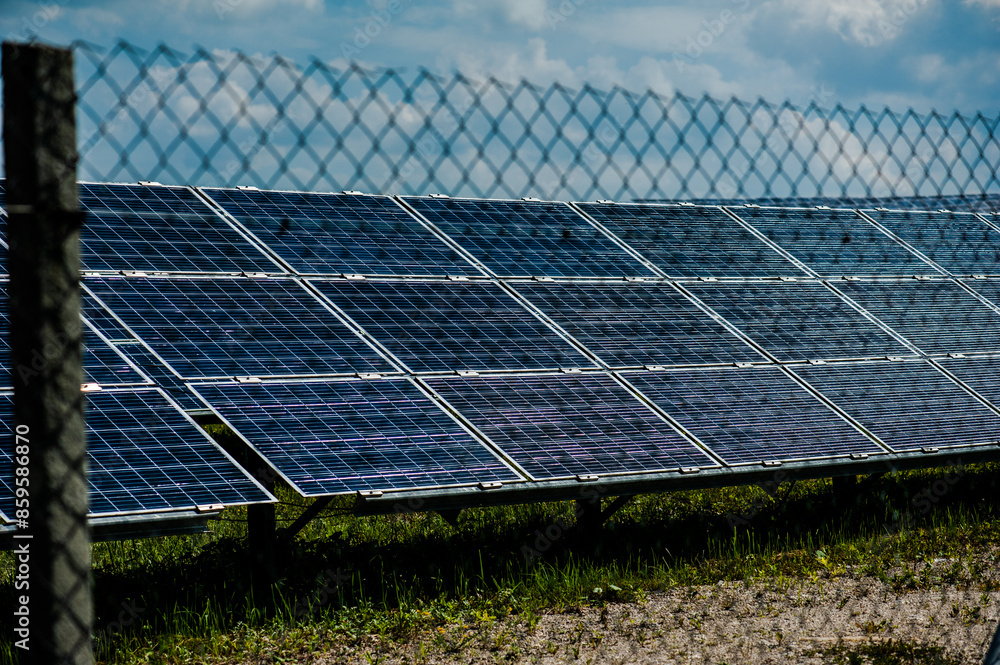 photovoltaic solar panels, alternative energy concept. solar energy panels on the field. photovoltaic solar panels, alternative energy concept. solar energy panels on the field.