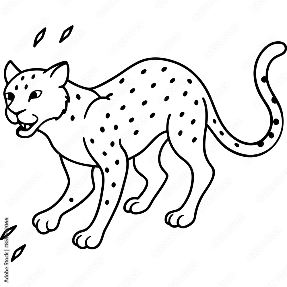 Fototapeta premium Swearing Animals Coloring Book