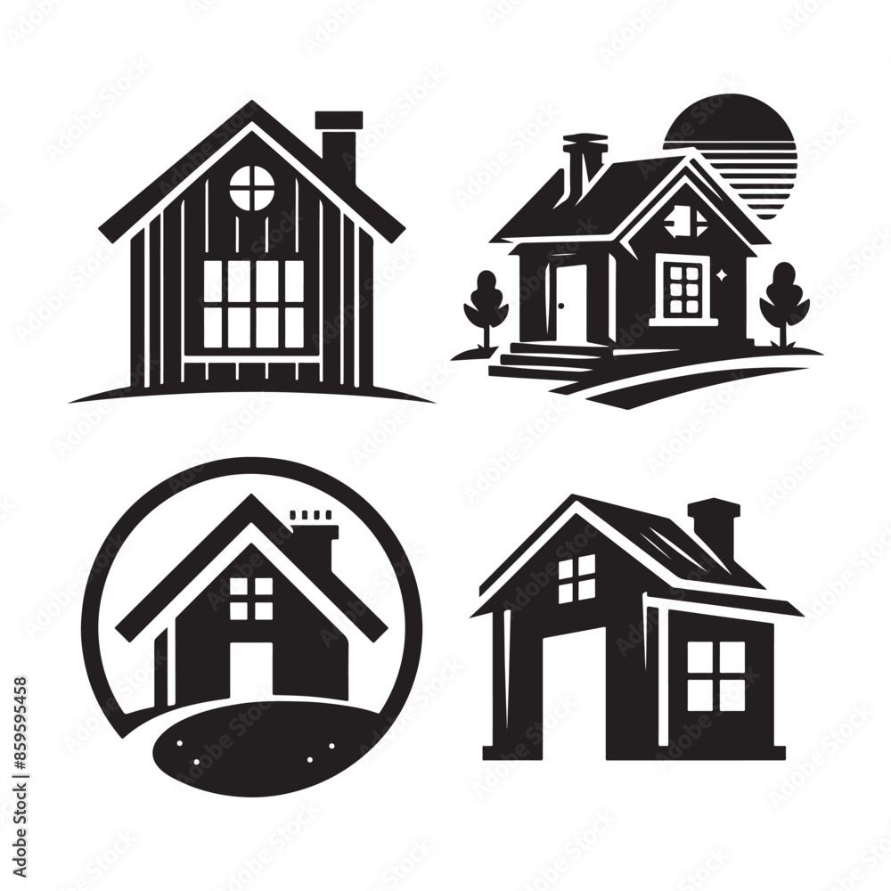 Home vector silhouette Home vector silhouette