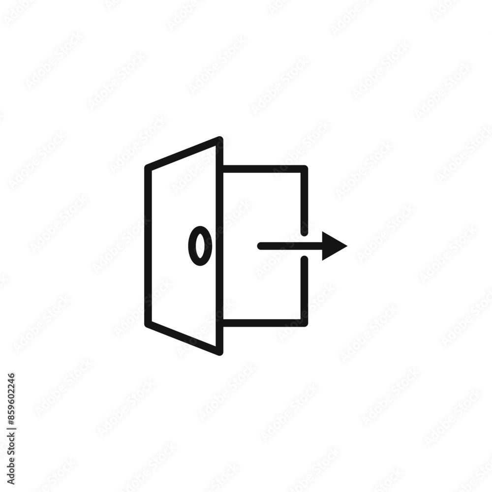Exit Sign Icon Perfect for Wayfinding and Navigation Exit Sign Icon Perfect for Wayfinding and Navigation