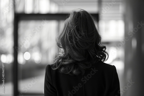 Backside View of Successful Businesswoman © Andrii 